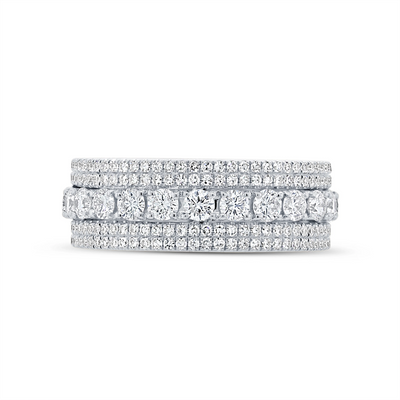 csv_image Wedding Bands Ring in White Gold containing Diamond 390416
