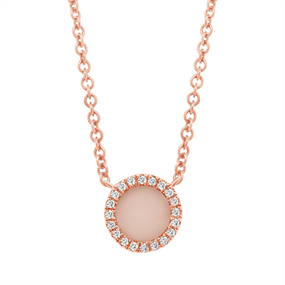 csv_image Necklaces Necklace in Rose Gold containing Opal, Multi-gemstone, Diamond 390421
