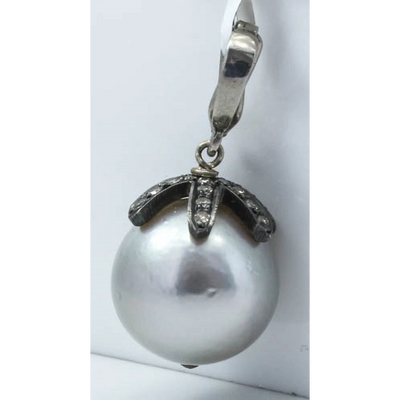 csv_image Bijoux de Mer Pendant in Silver containing Multi-gemstone, Diamond, Pearl CUSTOM-PEARL
