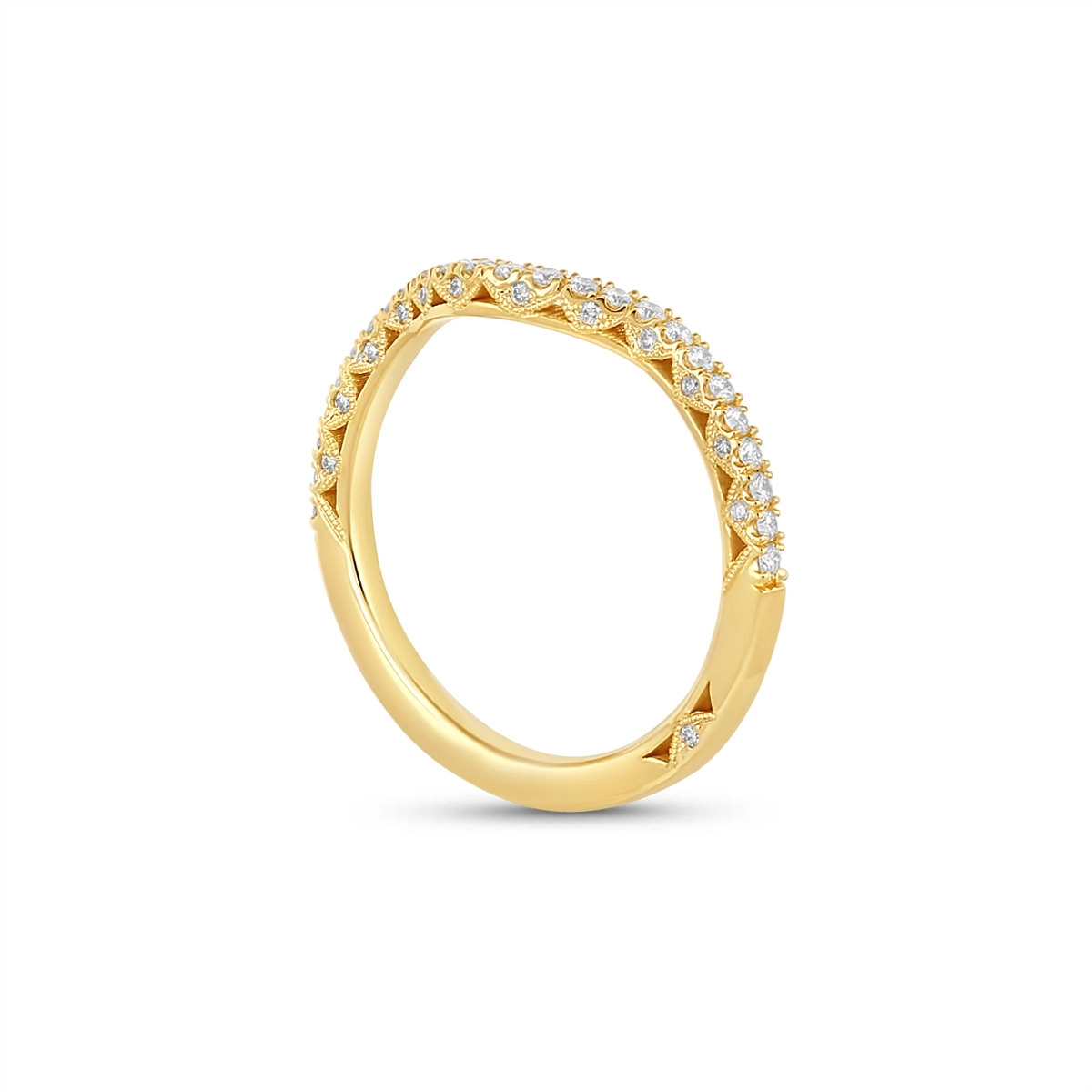 Tacori Wedding Rings in Yellow Gold containing Diamond HT 2561 B 1/2 Y R