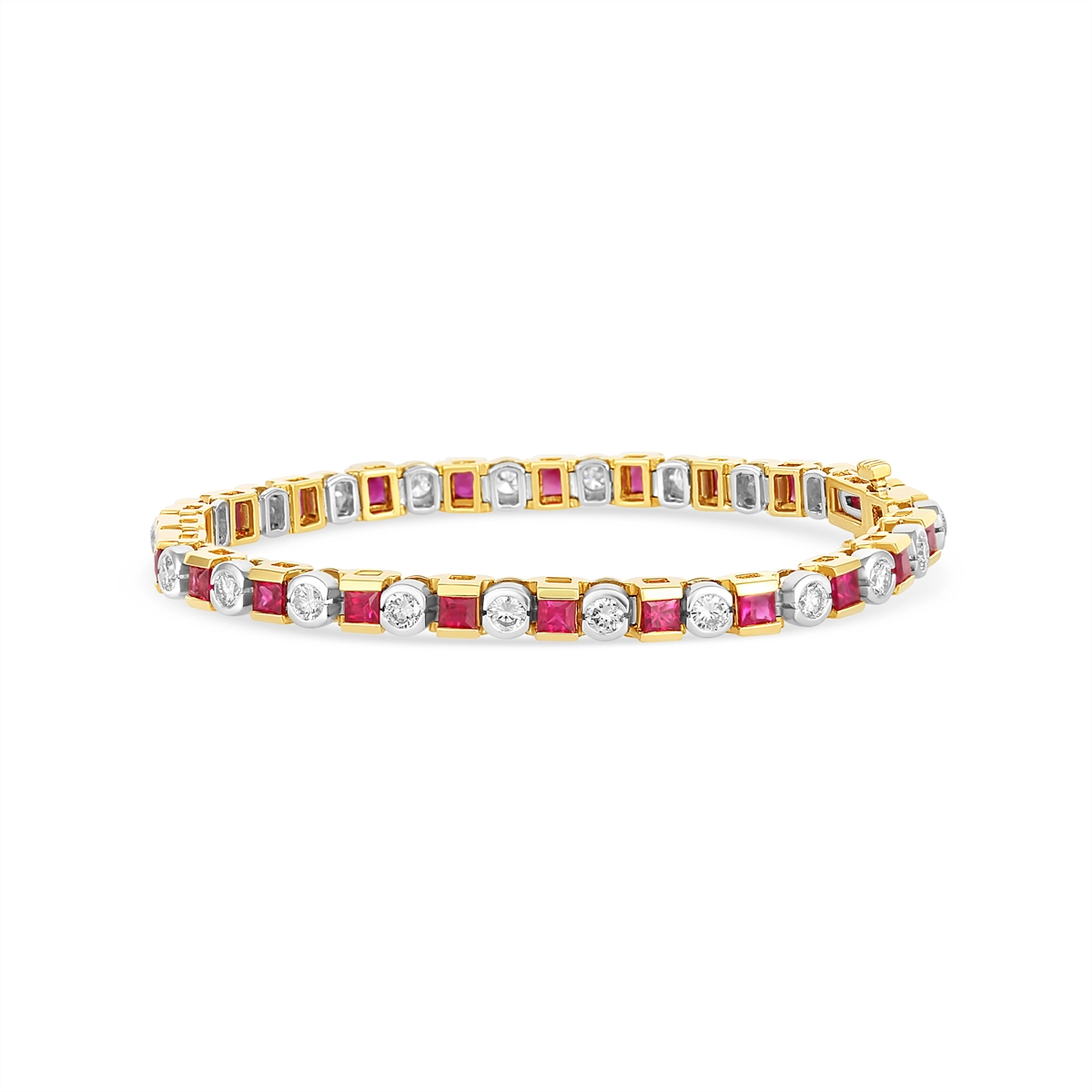 Bracelets Bracelets in Yellow Gold containing Multi-gemstone, Diamond, Ruby 390676