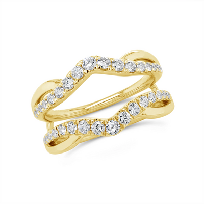 Wedding Bands Wedding Rings in Yellow Gold containing Diamond 390756