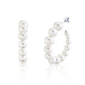 Earrings Earrings in White Gold containing Pearl 390766