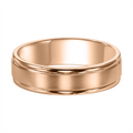 Mens Bands Wedding Rings in Rose Gold 390832