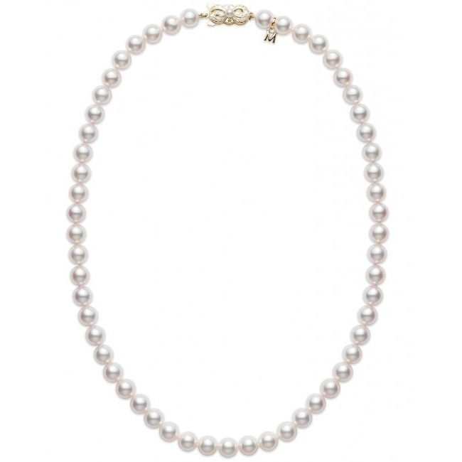 Mikimoto Necklaces in Yellow Gold containing Pearl U65118K