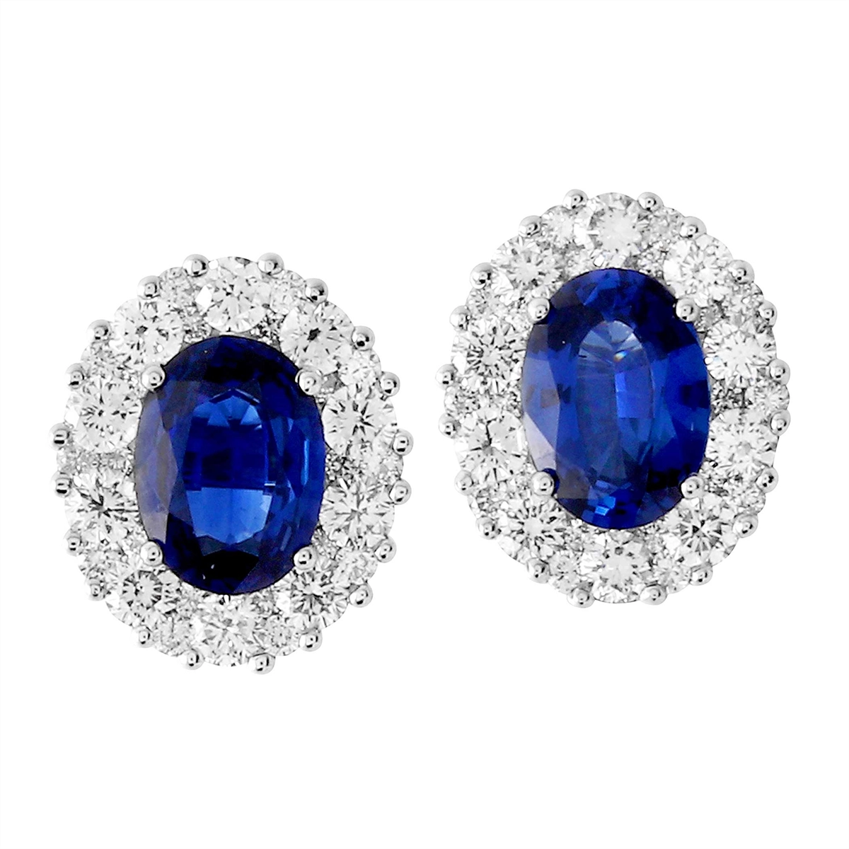 Earrings Earrings in White Gold containing Multi-gemstone, Diamond, Sapphire 8WE.EW201470M(A)