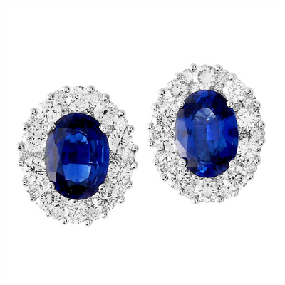 Earrings Earrings in White Gold containing Multi-gemstone, Diamond, Sapphire 8WE.EW201470M(A)
