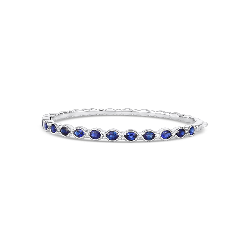 Bracelets Bracelets in White Gold containing Multi-gemstone, Diamond, Sapphire 392562
