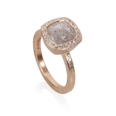 csv_image Todd Reed Engagement Ring in Rose Gold containing Diamond TRDR481-RG-SQ84