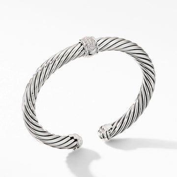 David Yurman Bracelets in Silver containing Diamond B06310SSADIM