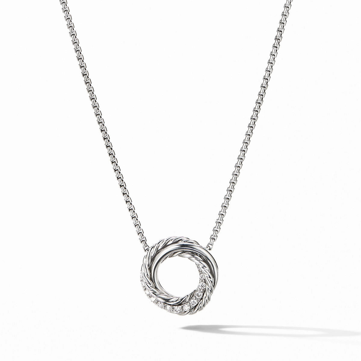 David Yurman Necklaces in Silver containing Diamond N16090DSSADI17