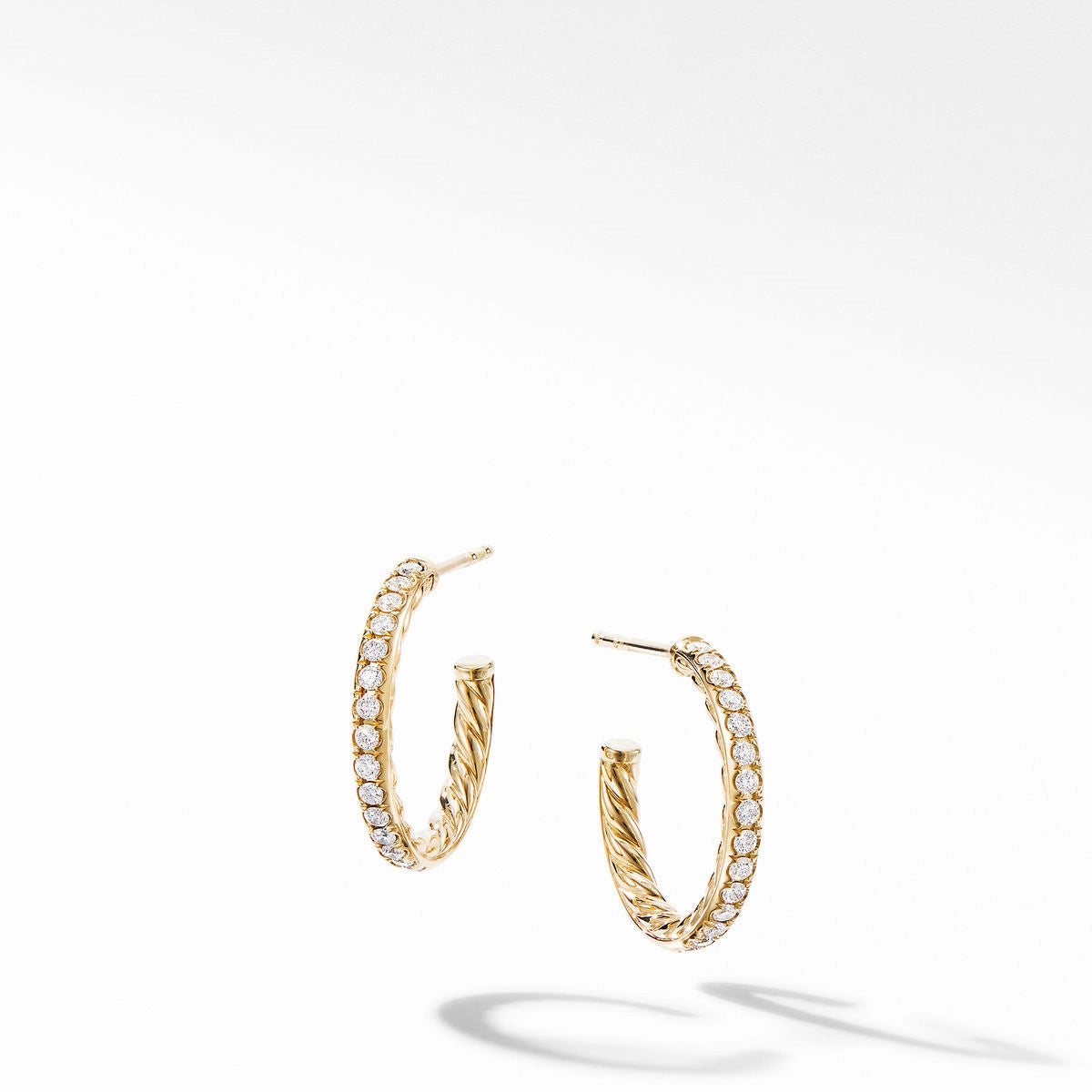 David Yurman Earrings in Yellow Gold containing Diamond E14802D88ADI
