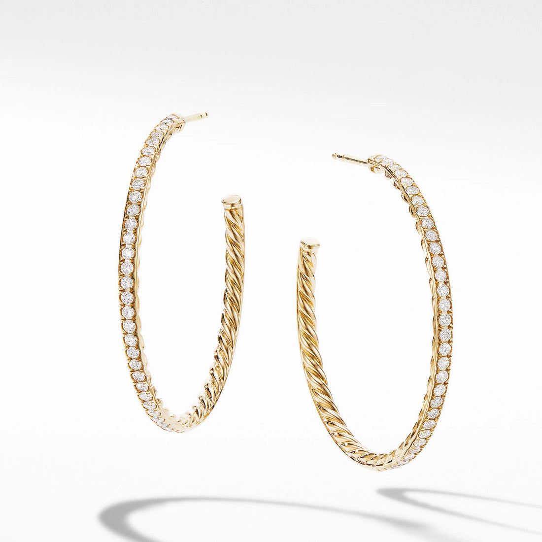 David Yurman Earrings in Yellow Gold containing Diamond E14754D88ADI