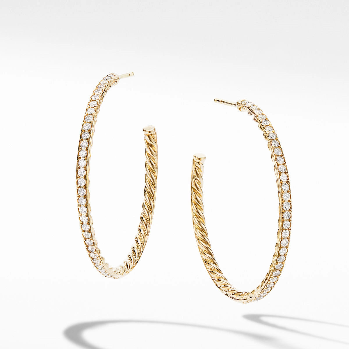 David Yurman Earrings in Yellow Gold containing Diamond E14754D88ADI