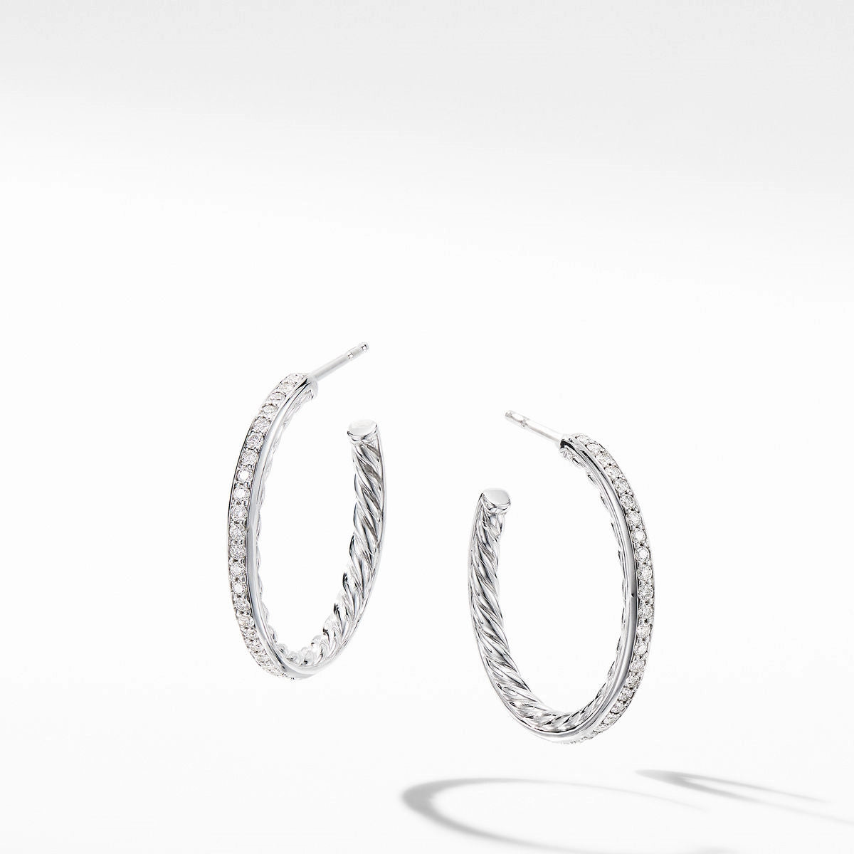 David Yurman Earrings in Silver containing Diamond E14755DSSADI