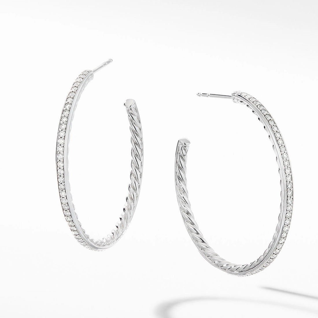 David Yurman Earrings in Silver containing Diamond E14754DSSADI