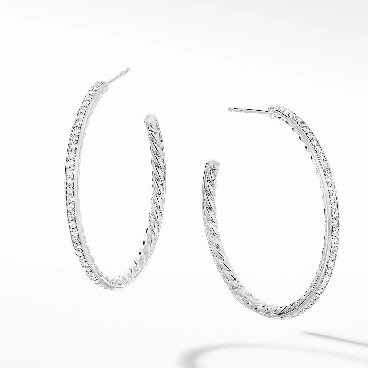David Yurman Earrings in Silver containing Diamond E14754DSSADI