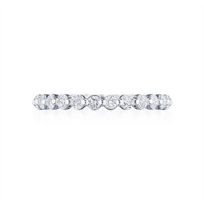 Tacori Wedding Rings in White Gold containing Diamond 2666 B 1/2 W