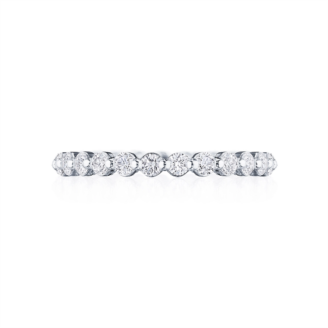 Tacori Wedding Rings in White Gold containing Diamond 2666 B 1/2 W
