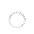 Tacori Wedding Rings in White Gold containing Diamond 2666 B 1/2 W