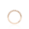 Tacori Wedding Rings in Rose Gold containing Diamond 2666 2.5 B 1/2 PK