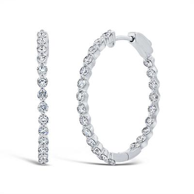 Earrings Earrings in White Gold containing Diamond 393681