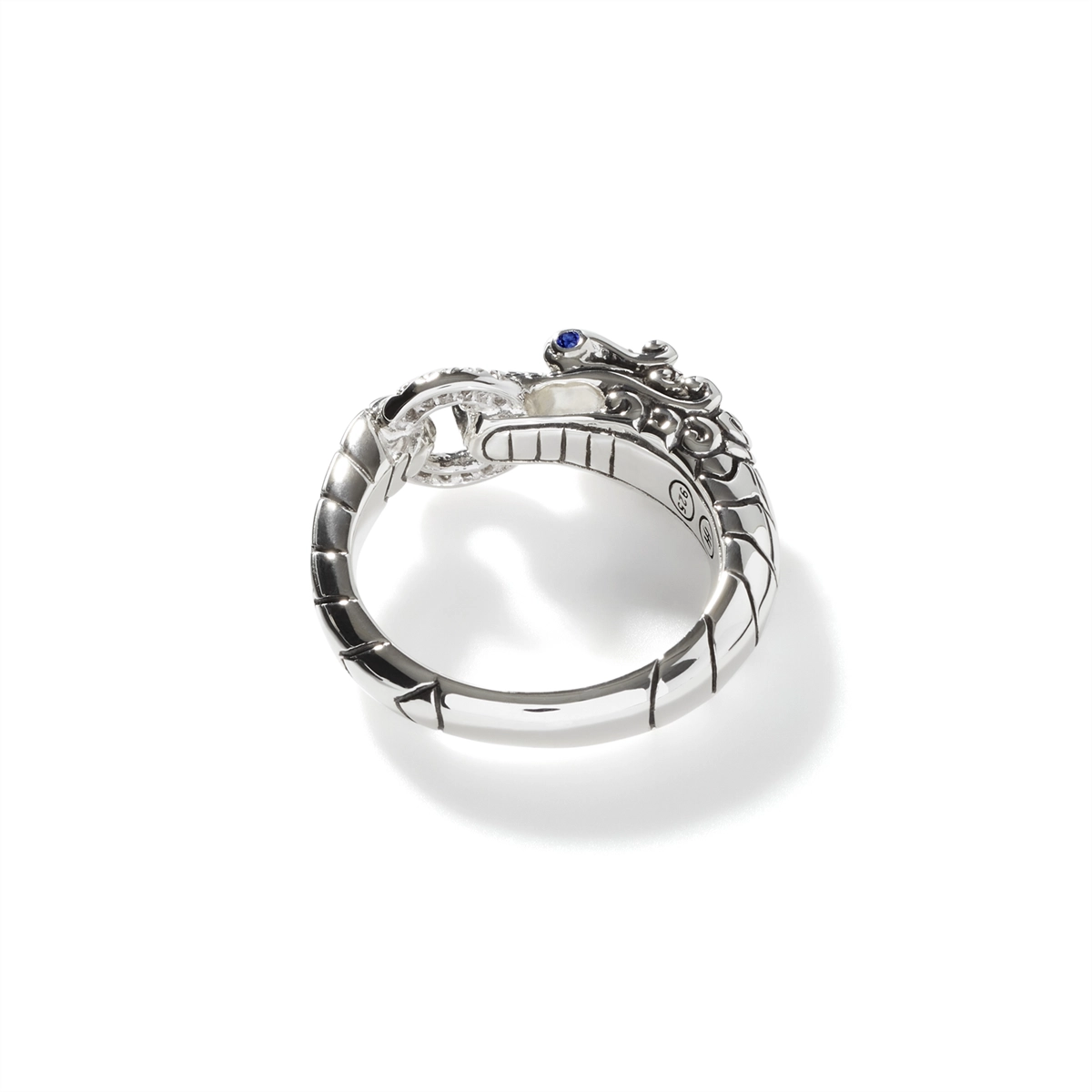John Hardy Rings in Silver containing Multi-gemstone, Diamond, Sapphire RBP601792BSPDIX7