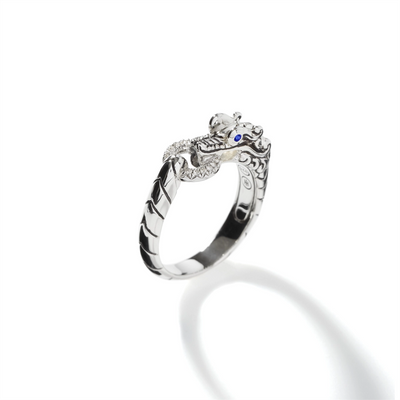 John Hardy Rings in Silver containing Multi-gemstone, Diamond, Sapphire RBP601792BSPDIX7