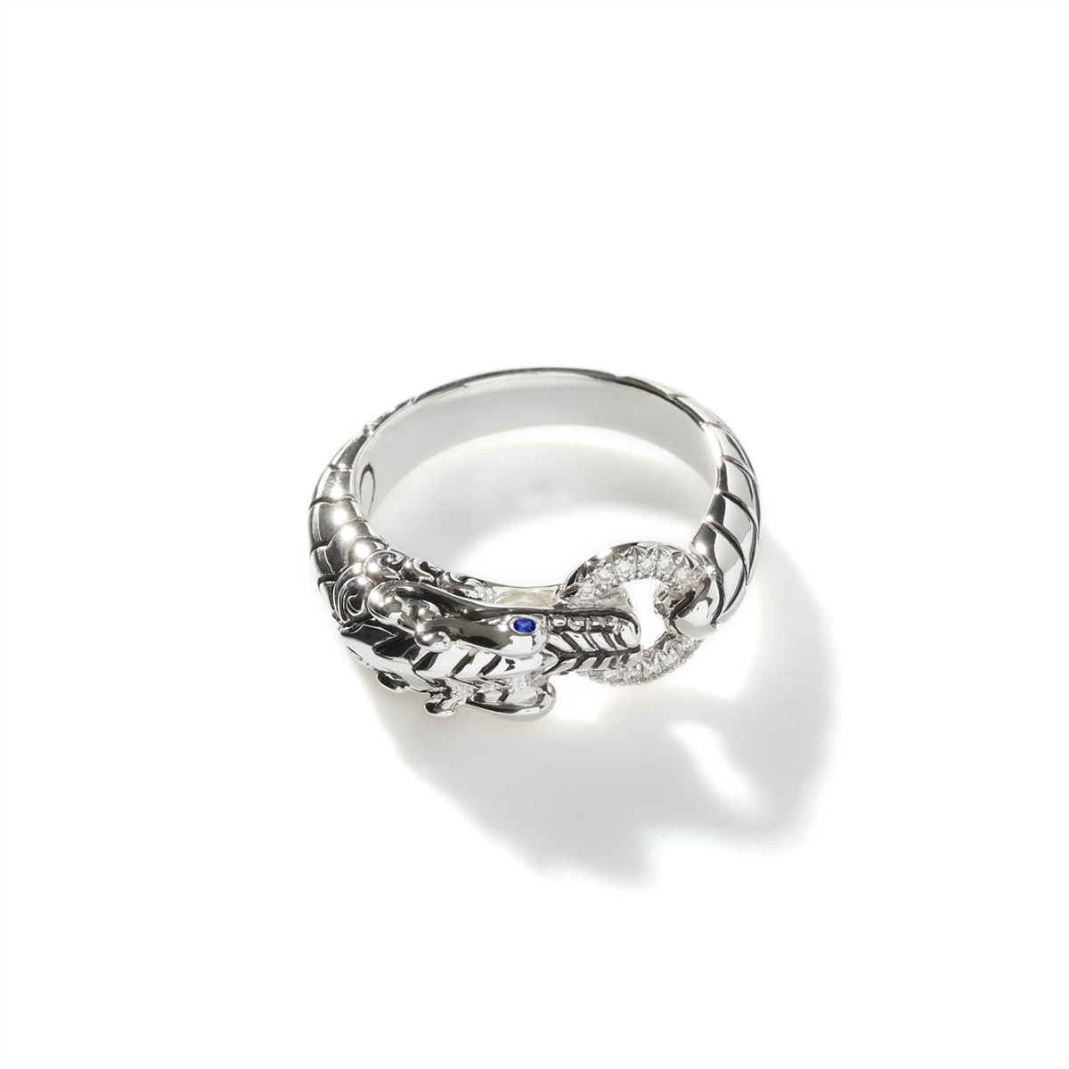 John Hardy Rings in Silver containing Multi-gemstone, Diamond, Sapphire RBP601792BSPDIX7