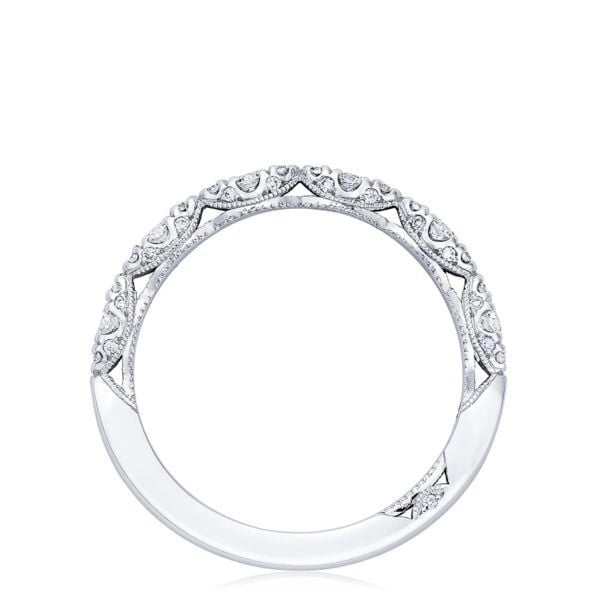 Tacori Wedding Rings in Platinum/Palladium containing Diamond HT 2558 B 1/2