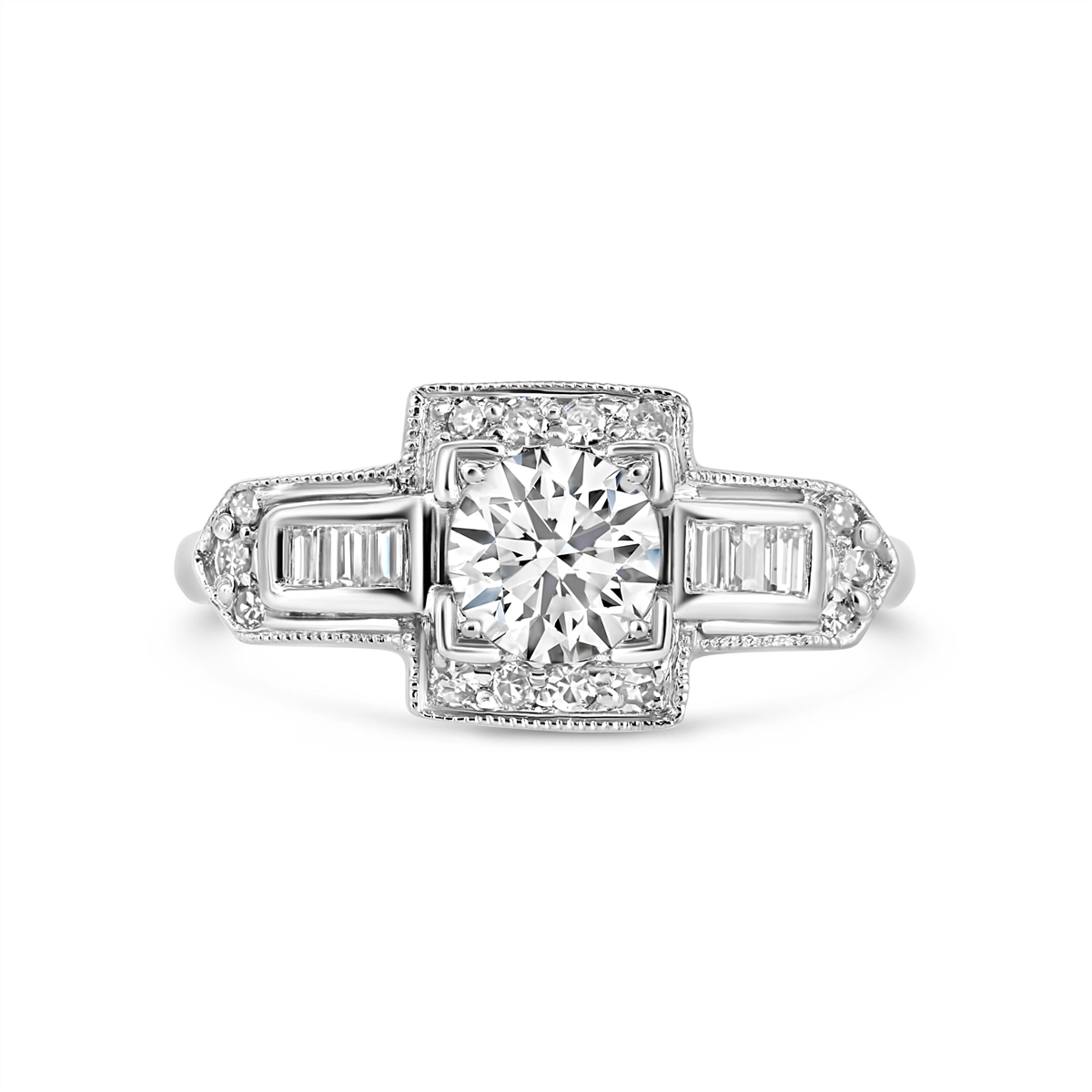 Engagement Collections Engagement Rings in Platinum/Palladium containing Diamond ESTATE2019080217