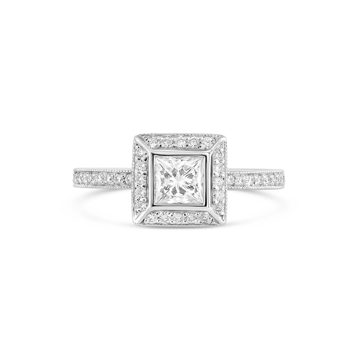Engagement Collections Estate Jewelry in White Gold 394433