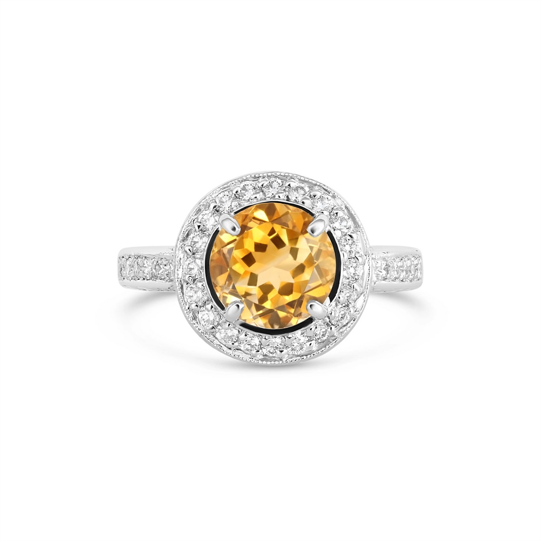 Engagement Collections Rings in Platinum/Palladium containing Citrine, Multi-gemstone, Diamond FINAL2019080311