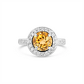 Engagement Collections Rings in Platinum/Palladium containing Citrine, Multi-gemstone, Diamond FINAL2019080311