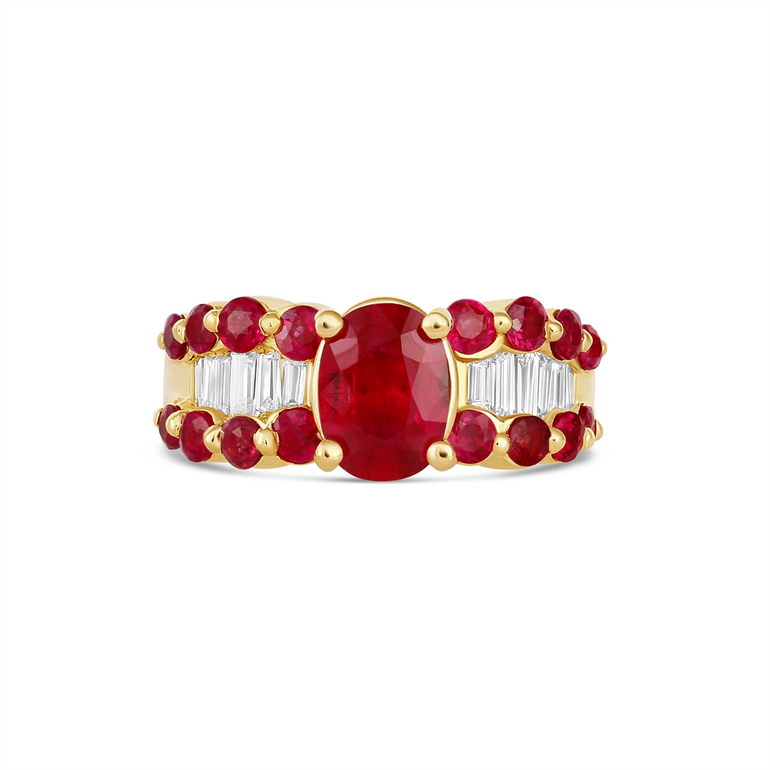 Undefined Rings in Yellow Gold containing Multi-gemstone, Diamond, Ruby 394569