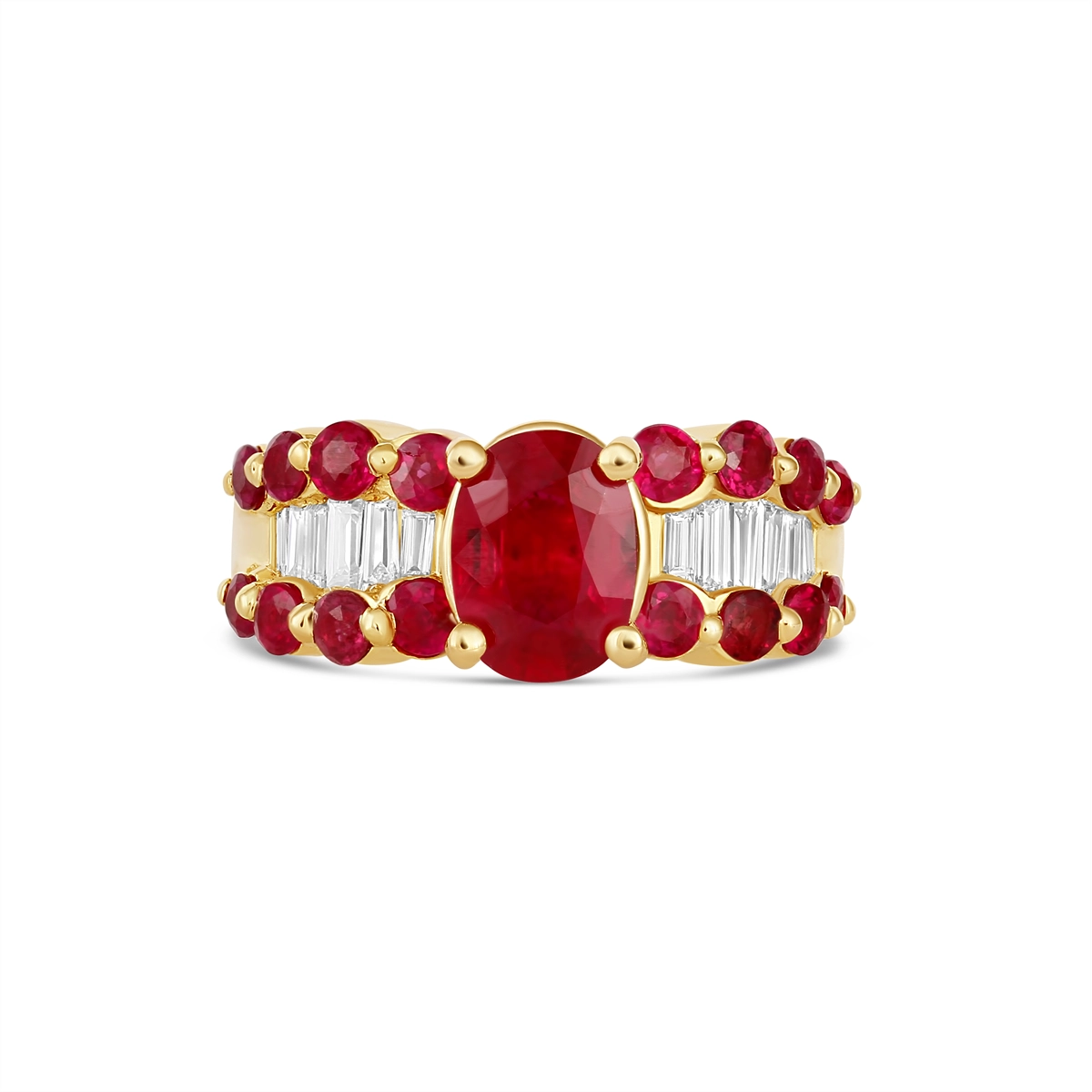 Undefined Rings in Yellow Gold containing Multi-gemstone, Diamond, Ruby 394569