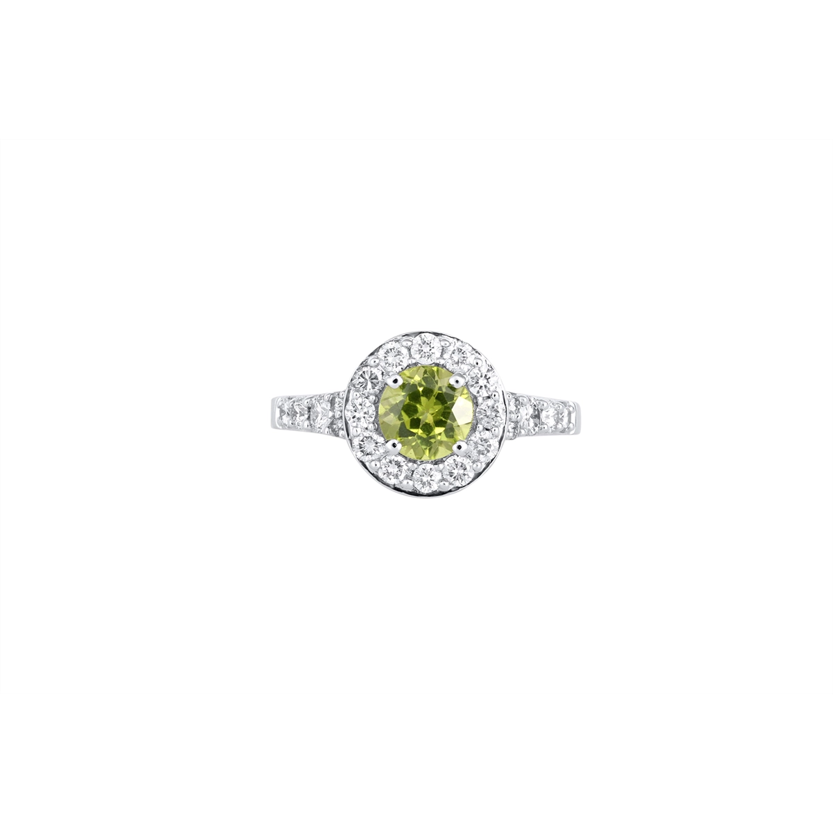Engagement Collections Rings in White Gold containing Peridot, Multi-gemstone, Diamond 394594