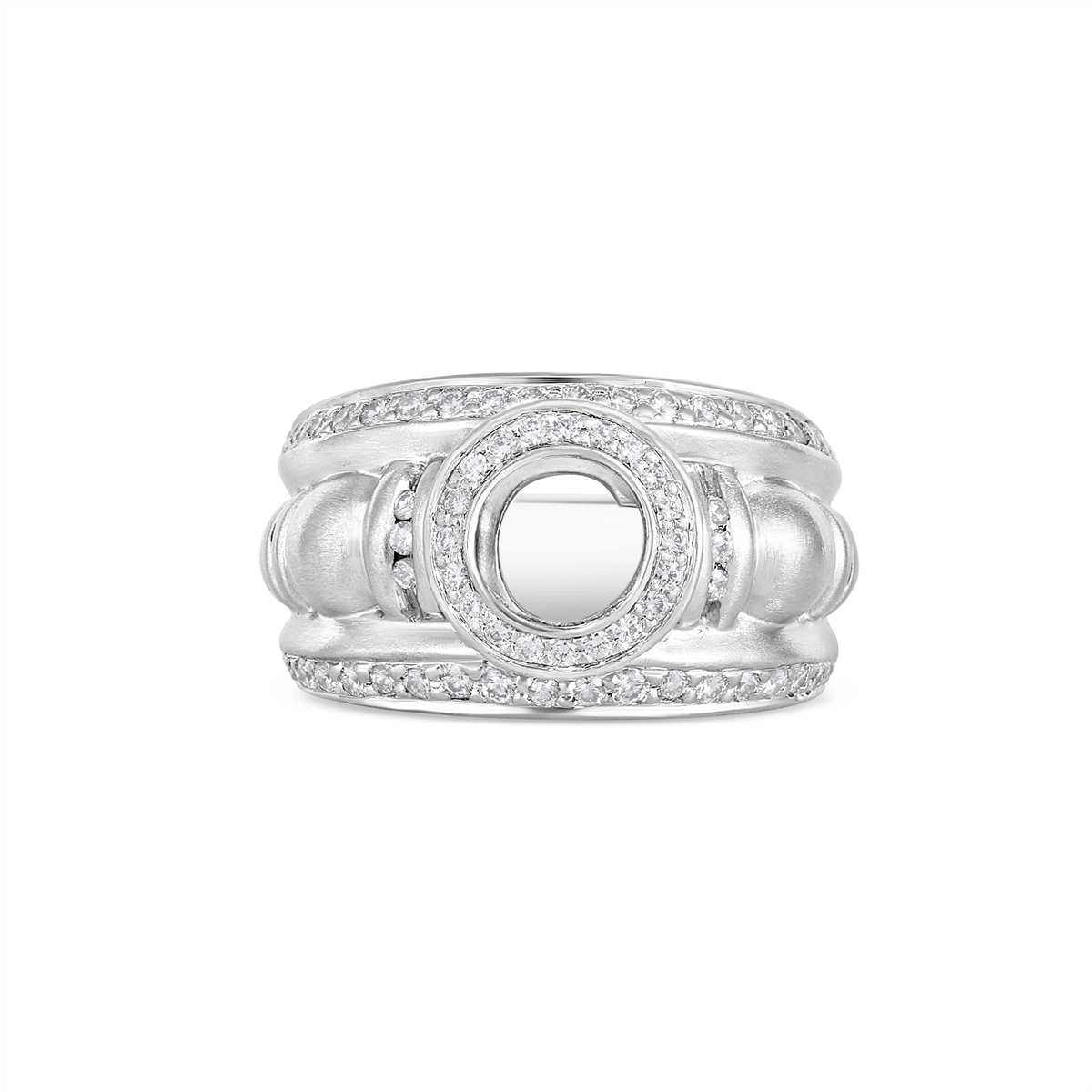 Undefined Rings in Platinum/Palladium containing Tanzanite, Multi-gemstone, Diamond 394742