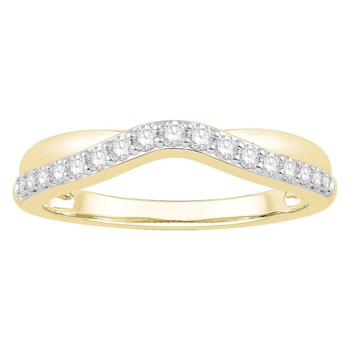 Wedding Bands Wedding Rings in Yellow Gold containing Diamond 394812