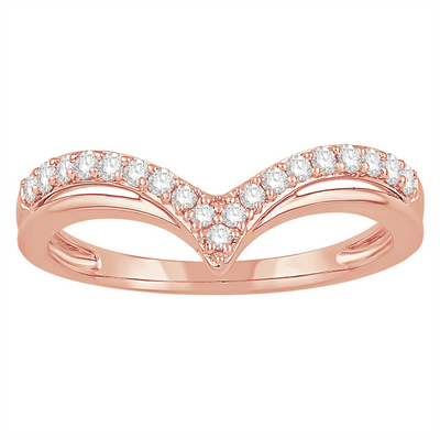 csv_image Wedding Bands Wedding Ring in Rose Gold containing Diamond 394844