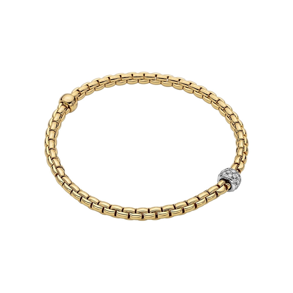 FOPE Bracelets in Mixed Metals containing Diamond 73301BX_PB_G_XBX_00M