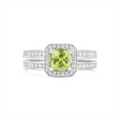 Engagement Collections Rings in White Gold containing Peridot, Multi-gemstone, Diamond 395526