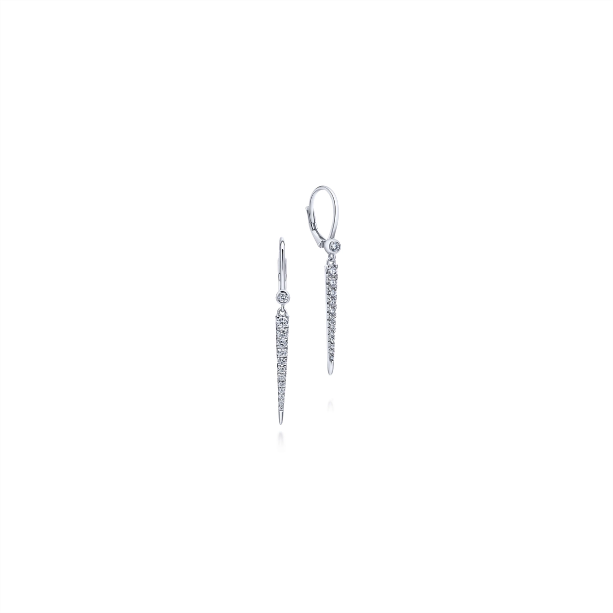 Gabriel & Co Earrings in White Gold containing Diamond EG12457W45JJ