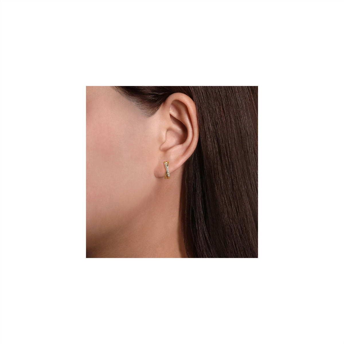Gabriel & Co Earrings in Yellow Gold containing Diamond EG13328Y45JJ