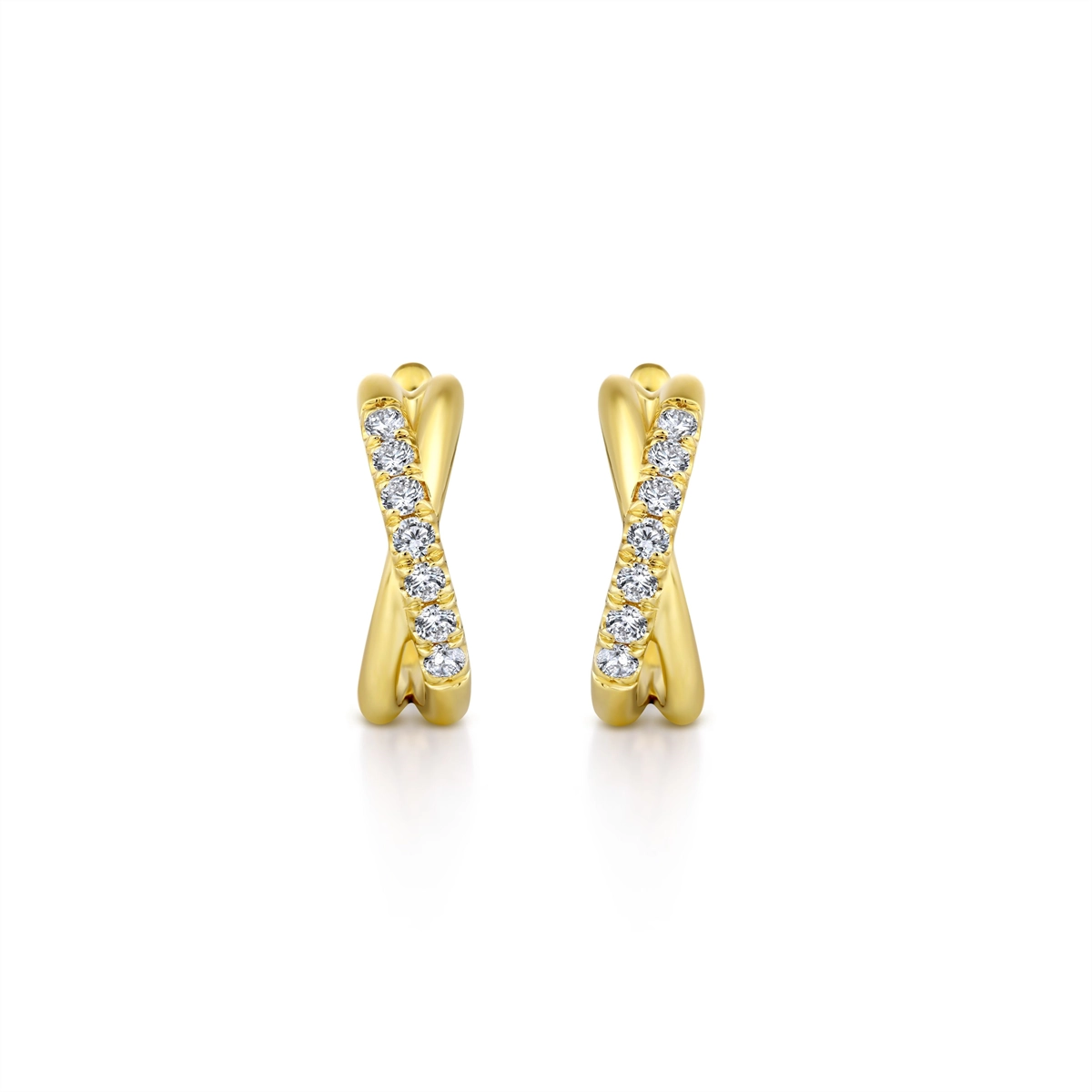Gabriel & Co Earrings in Yellow Gold containing Diamond EG13328Y45JJ