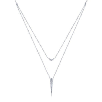 Gabriel & Co Necklaces in White Gold containing Diamond NK6009W45JJ
