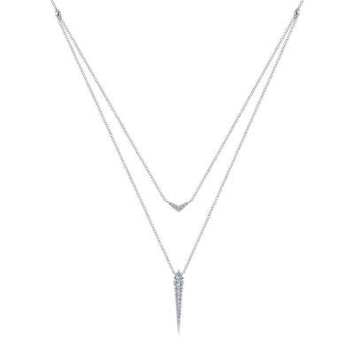 Gabriel & Co Necklaces in White Gold containing Diamond NK6009W45JJ