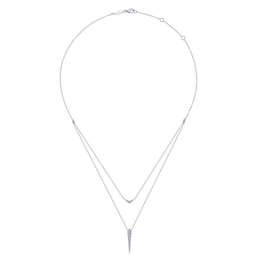 Gabriel & Co Necklaces in White Gold containing Diamond NK6009W45JJ
