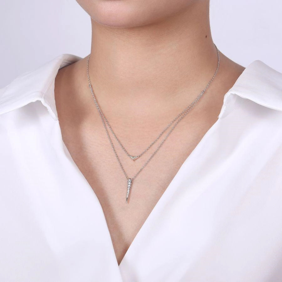 Gabriel & Co Necklaces in White Gold containing Diamond NK6009W45JJ