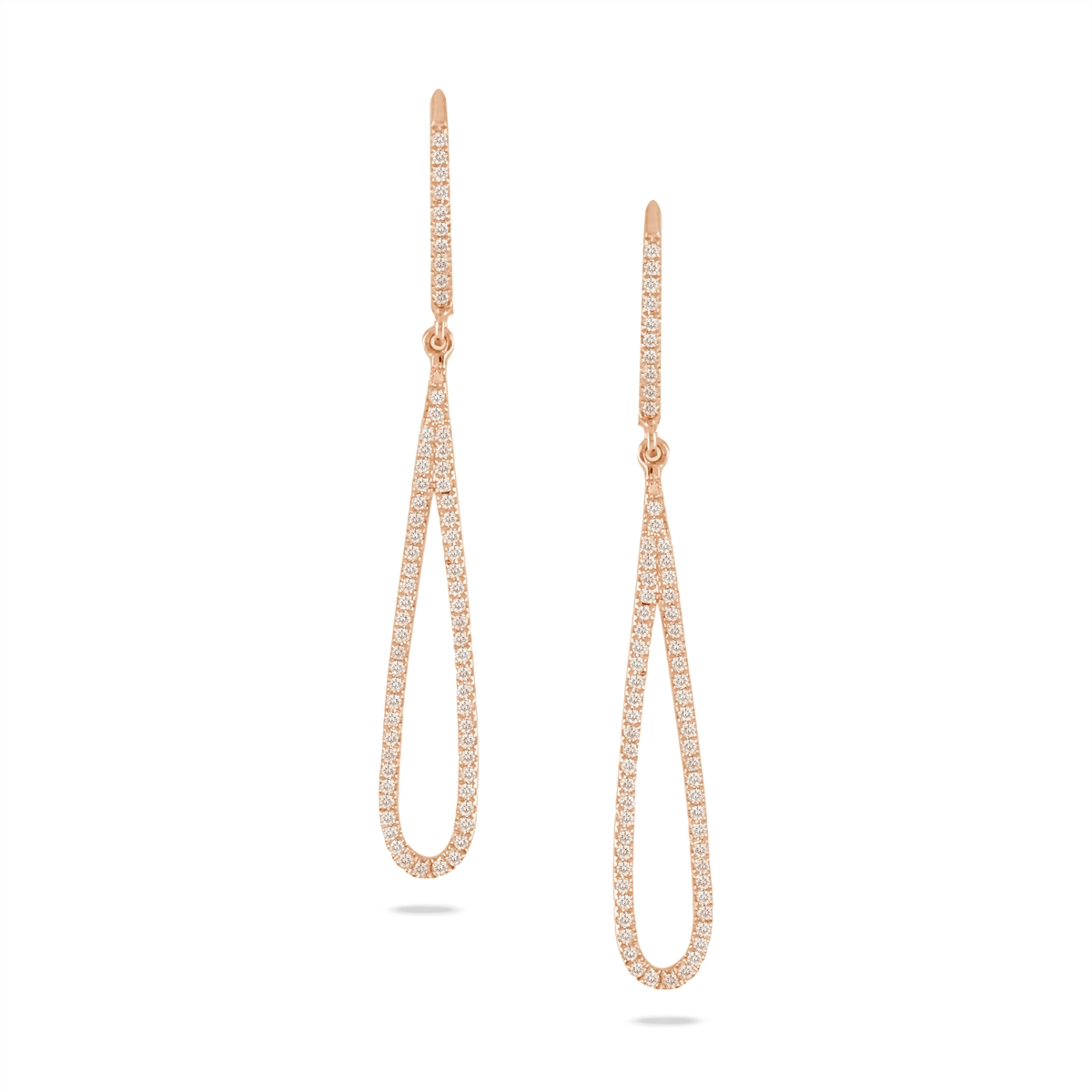 Doves Earrings in Rose Gold containing Diamond E6766-R